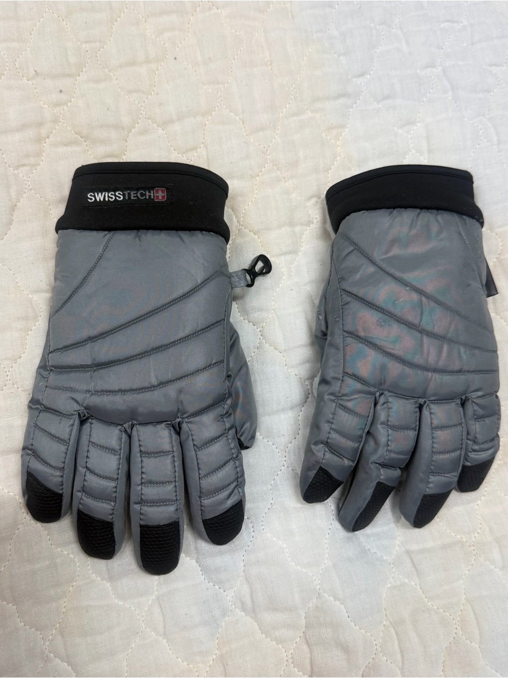 Swisstech Gray Insulated Winter Gloves kids size